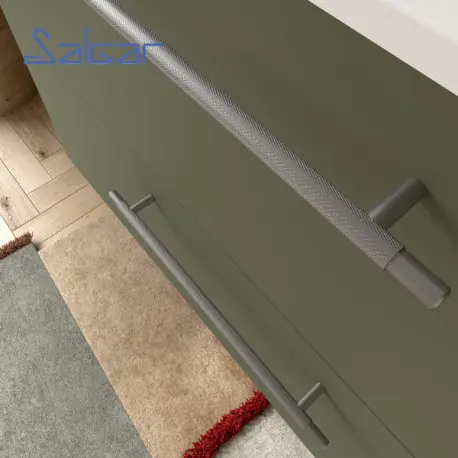 Poignée meuble de salle de bain Quilt Anodisé Mat - SALGAR 113508