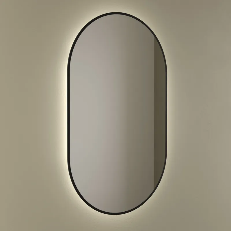 Miroir Olimpia 920 Vertical Avec Éclairage Led (17 W - 40000ºk.) Ip44 Dorado 920 X 520 X 30 Mm - SALGAR 113739