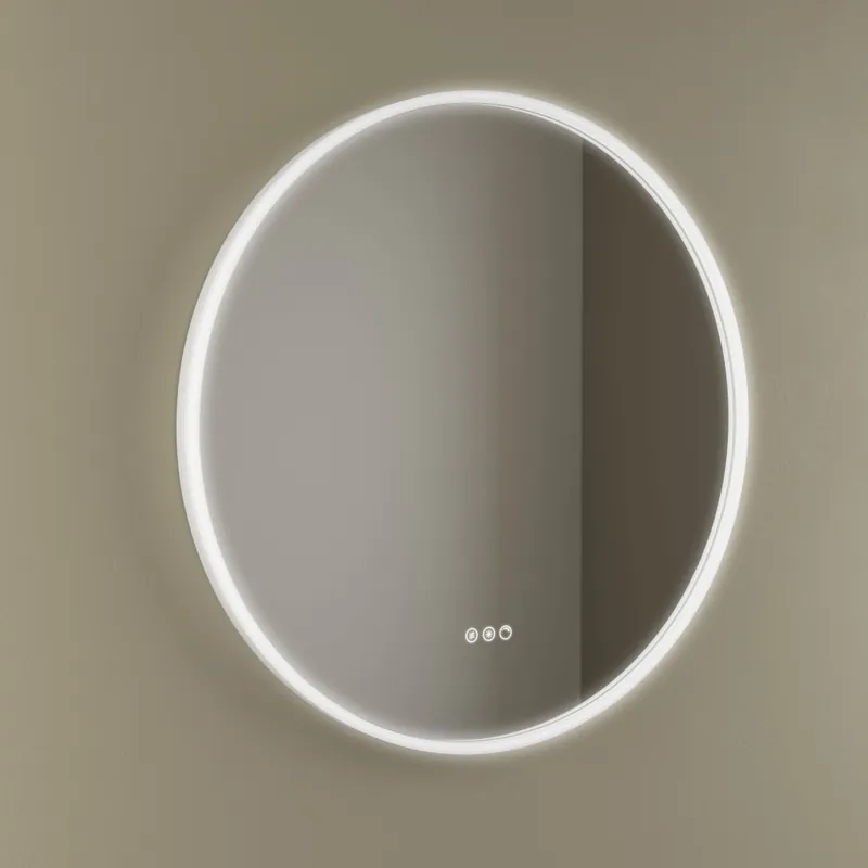 Miroir Kori Curve 800 Circulaire Avec Éclairage Led Avec Capteur (15+18-22 W - Biled ºk) Ip44 Diam. 800 Mm - SALGAR 113758