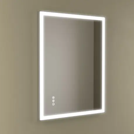 Miroir Memphis 600 Vertical Avec Éclairage Led Avec Capteur (17+18-22 W - Biled ºk) Ip44 600 X 800 Mm - SALGAR 113760