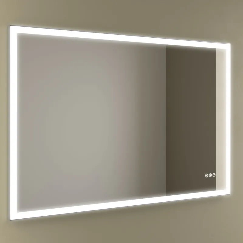 Miroir Memphis 1000 Horizontal Avec Éclairage Led Avec Capteur (21+26-36 W - Biled ºk)) Ip44 1000 X 800 Mm - SALGAR 113762