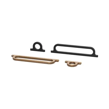 Poignée Omega 62 Noir Mat - SALGAR 113770