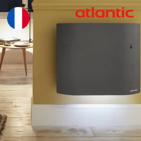 Radiateur électrique Atlantic DIVALI NEO Horizontal 1000W Gris étoilé - 507677