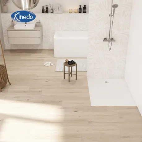 Receveur extra-plat 120X80 Kinesurf Nova Blanc anti dérapant - KINEDO RD1237AD