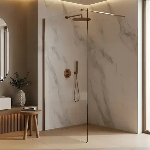 Paroi de douche italienne transparente