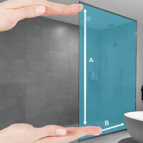 Paroi de douche toute hauteur