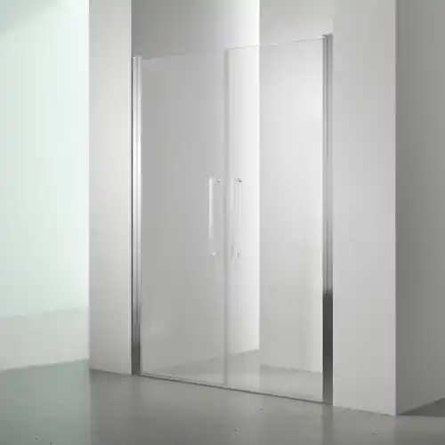 Porte de douche Saloon 80 à 100 cm ouverture intérieur et extérieur