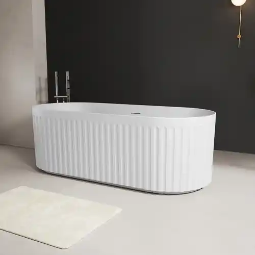 Baignoire îlot Look blanc 170 cm