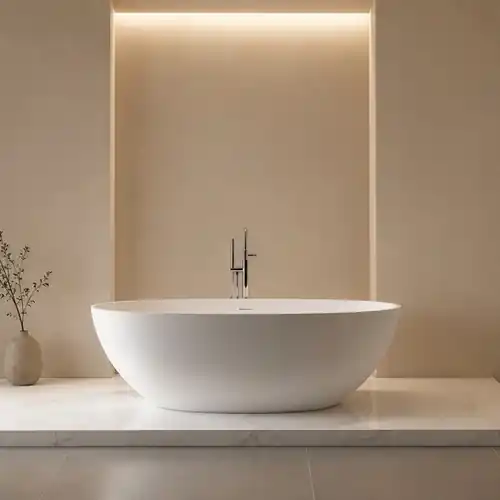 Baignoire solid surface Ice 165 cm