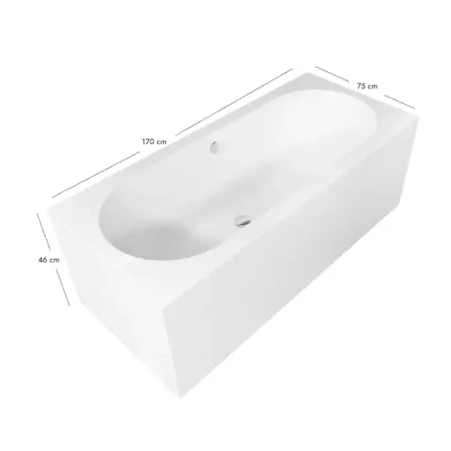 Baignoire encastré Flav 170 cm