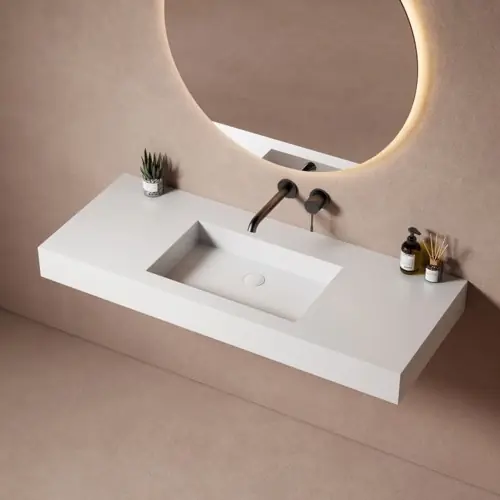 Ensemble simple vasque Sisa et meuble 120 cm