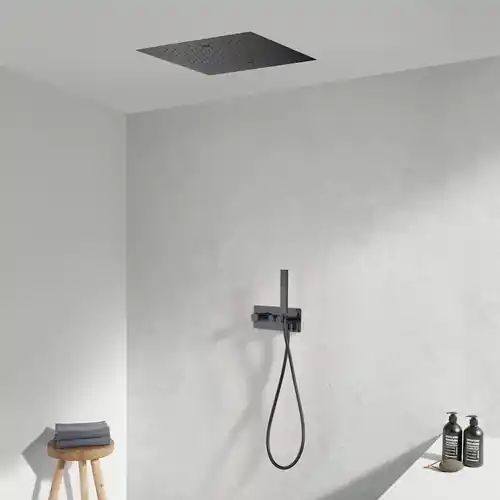 Kit de douche encastrable Smart Button ciel de pluie 43 cm