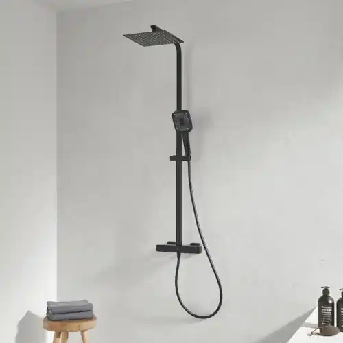 Colonne de douche thermostatique carré Slim