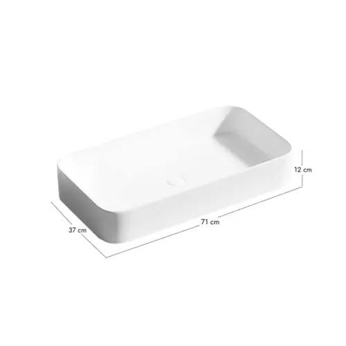 Vasque à poser Rectangolo 71 cm