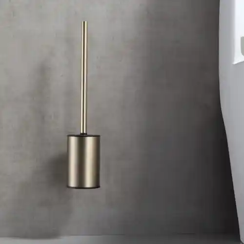 Brosse WC suspendue or brossé