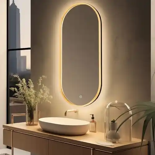 Miroir LED Oval Frozen 50 cm