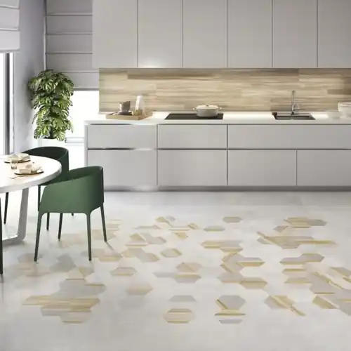 Carrelage hexagonal Work