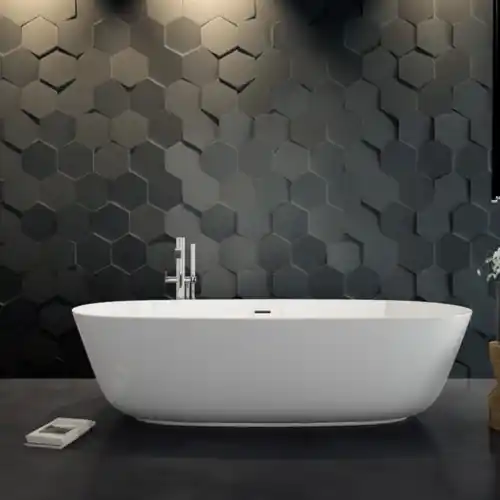 Carrelage Hexa noir et blanc 3D