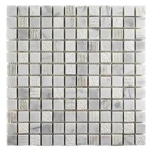 Carrelage mosaïque Carrara