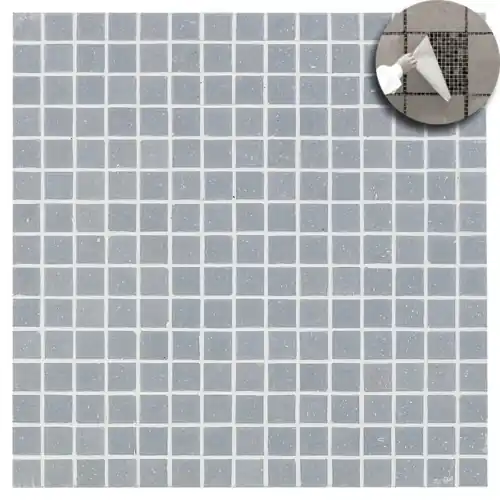 Mosaïque unie Gris