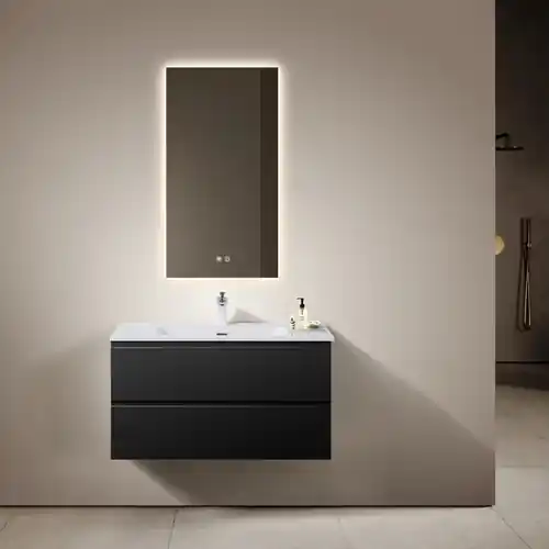 Meuble Alia 90 cm noir mat