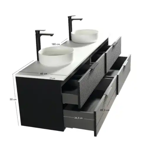Meuble Rigato 180 cm plan