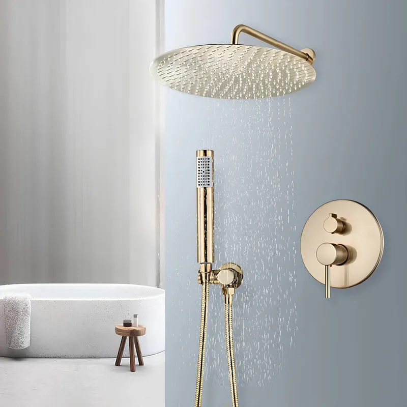 Robinet douche encastré rond