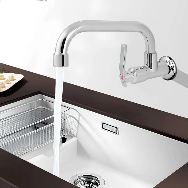 Robinet mural eau froide pour cuisine ou buanderie
