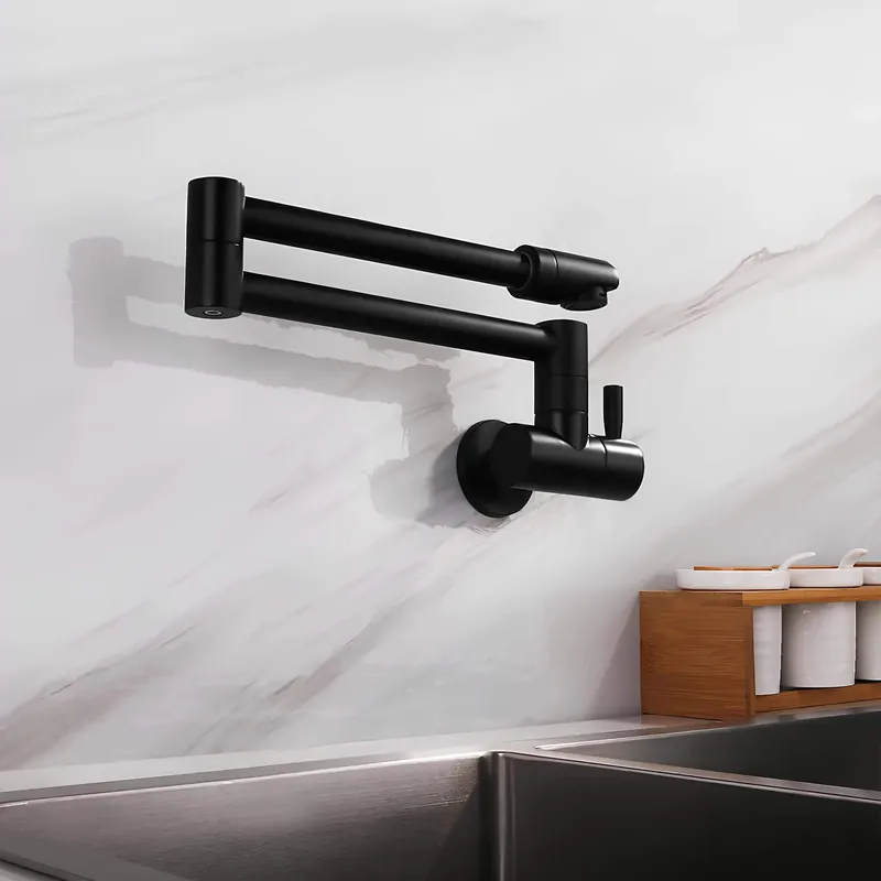 Robinet mural rabattable - eau froide seule