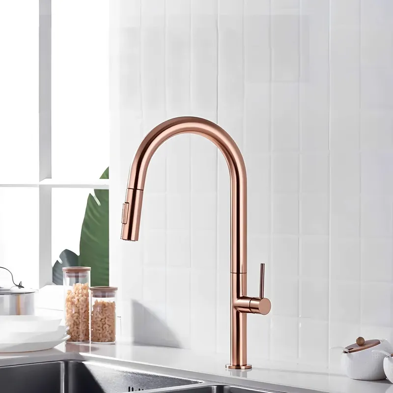 Robinet de cuisine avec douchette extractible design
