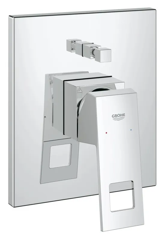 Eurocube -Façade pour mitigeur monocommande 2 sorties (Pour installation Douche ou Bain/Douche) (19896000)