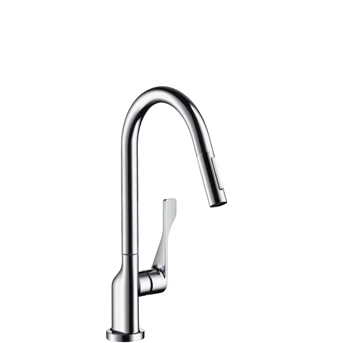 Axor Citterio Mitigeur évier aspect acier avec douchette extractible (39835800)