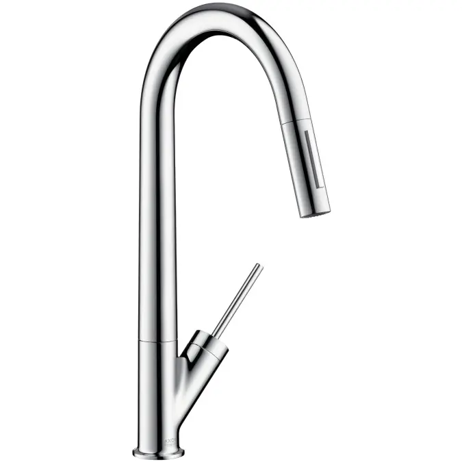 Axor Starck Mitigeur évier aspect acier avec douchette extractible ( 10821800)