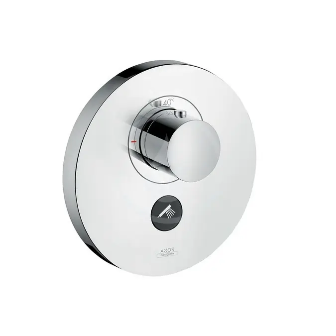 Set de finition pour mitigeur thermostatique rond encastré haut débit avec 1 sortie (36726000)