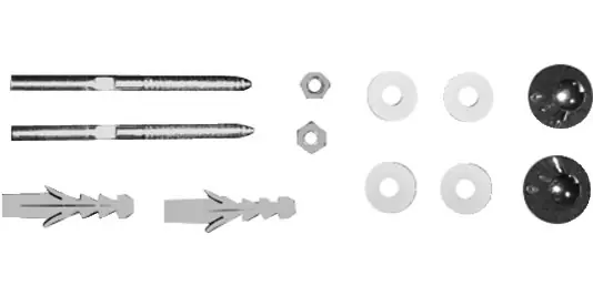 Accessoires Fixations pour urinoir Duraplus, Utronic, McDry, 1930, chrome - (0067131000)