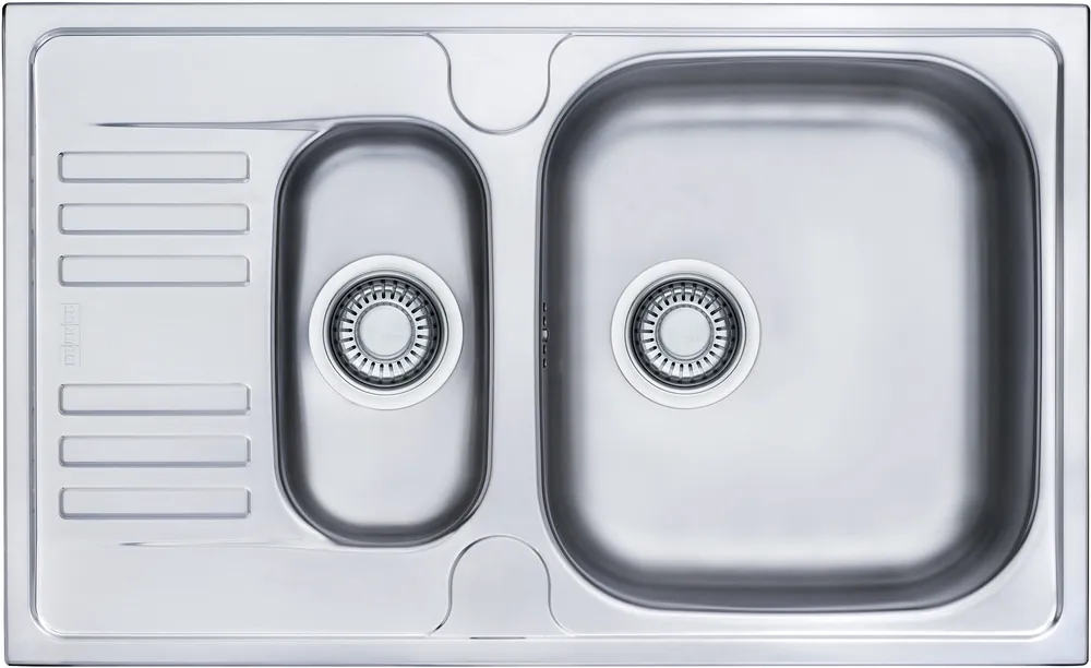 Franke Euroform évier EFN 651-78 Acier inoxydable, 780x475 mm + siphon (101.0250.587)