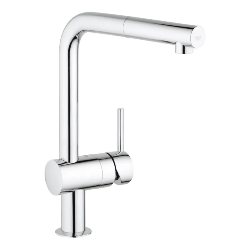 Minta Mitigeur de cuisine avec rotation 360° et douchette, Chrome (32168000)