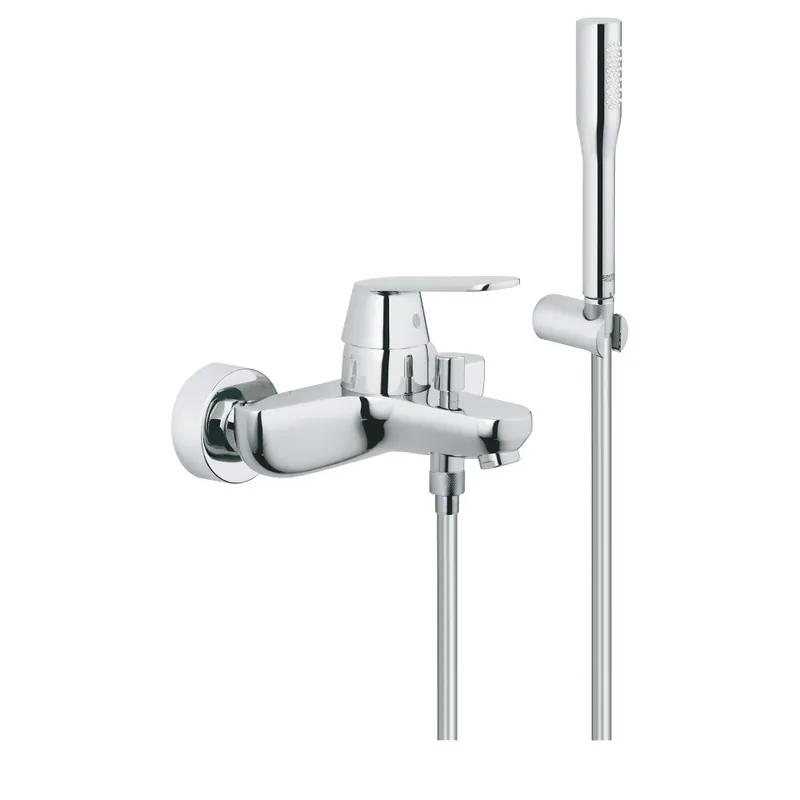 Eurosmart Cosmopolitan Mitigeur monocommande 1/2" bain/douche avec Douchette à main 1 jet, Chrome (32832000)