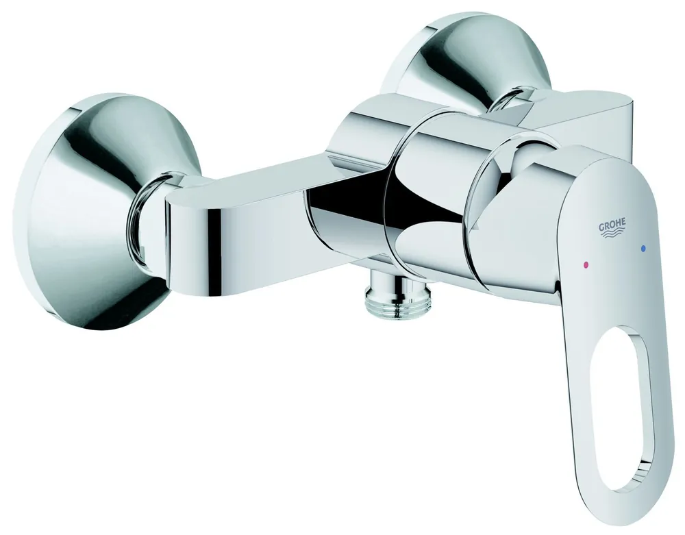 Bauloop Mitigeur douche avec levier métallique, Chrome (23340000)