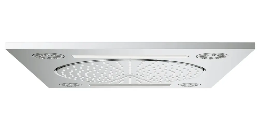 Rainshower F-Series 15" Plafonnier de douche 3 jets 381 x 456 mm, Chrome (27939001)