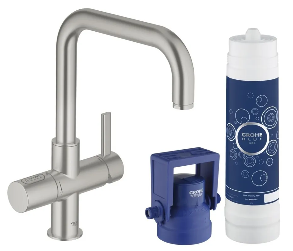 Blue Mitigeur Évier avec Système de Filtration d‘Eau Pure 31299DC1