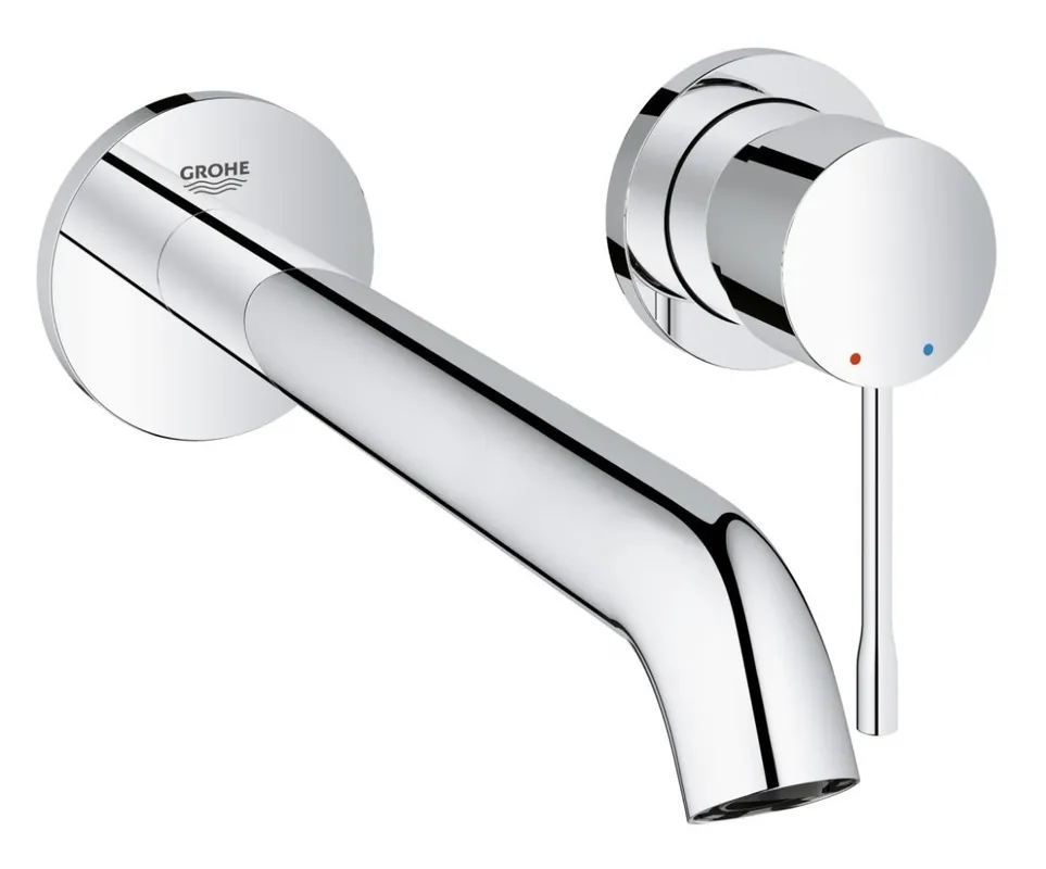 Essence - Façade de Mitigeur monocommande 2 trous lavabo Taille L chrome (19967001)
