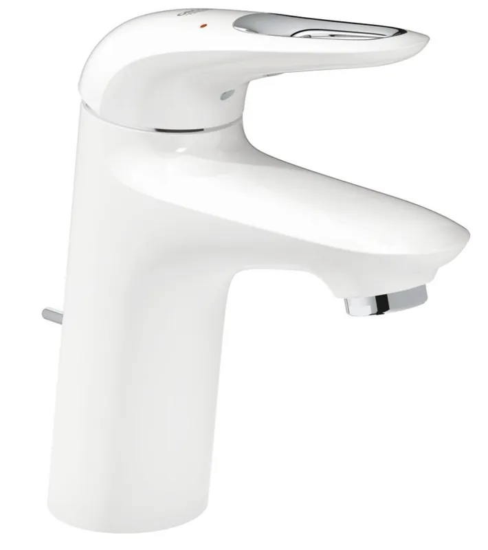 Eurostyle Mitigeur monocommande 1/2" Lavabo Taille S Blanc avec vidage automatique (33558LS3)