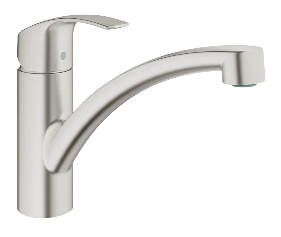 Eurosmart Mitigeur monocommande 1/2 évier, SuperSteel (33281DC2)