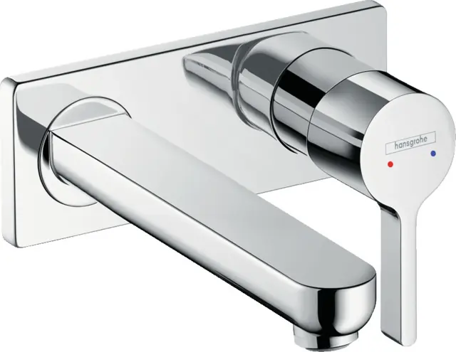 Metris S - Mitigeur lavabo encastré mural, Bec 225mm (31163000)