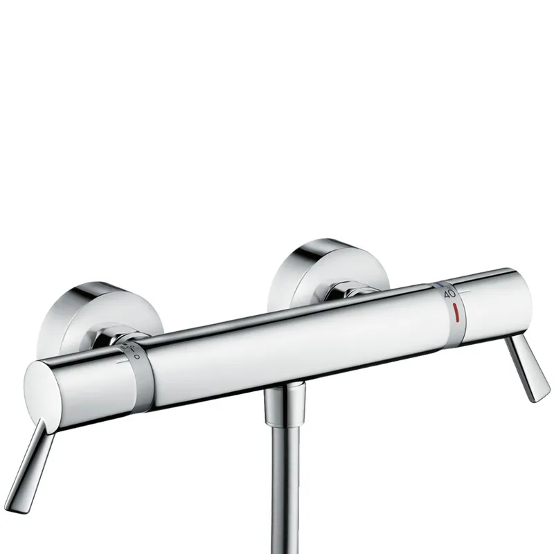 Ecostat Comfort Care Mitigeur PMR Thermostatique de douche avec Limiteur de température réglable, Chrome (13117000)