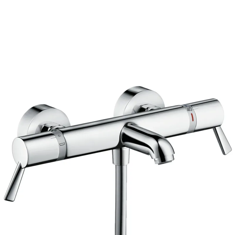 Ecostat Comfort Care Mitigeur Thermostatique bain/douche PMR avec poignées extra longues, Chrome (13115000)