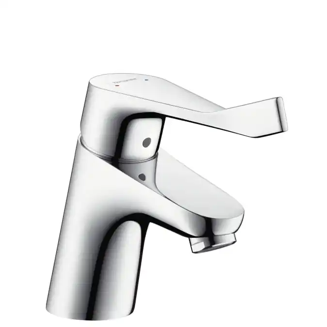 Focus Care 70 Mitigeur PMR de lavabo avec poignée extra longue, ComfortZone 70, Chrome (31910000)