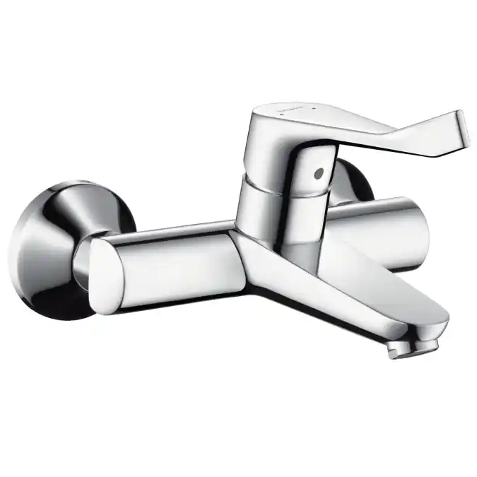 Focus Care Mitigeur PMR de lavabo mural avec poignée extra longue, Chrome (31913000)