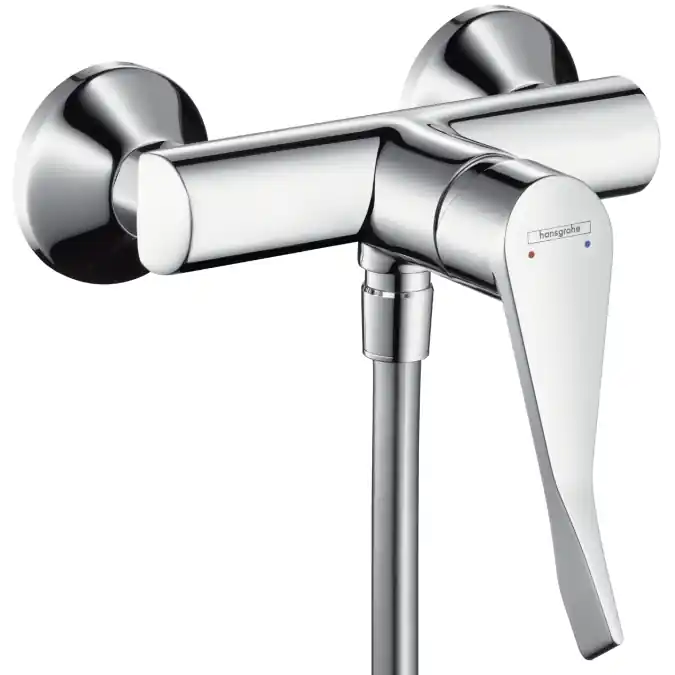 Focus Care Mitigeur de douche PMR avec poignée extra longue, limiteur de température réglable, Chrome (31916000)